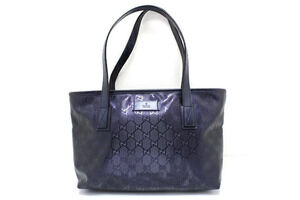 Gucci GG Imprime Tote Bag Canvas Leather